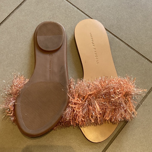 LOEFFLER RANDALL sparkly pink slides size 6.5 - Picture 7 of 13